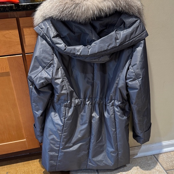 Blue Duck Shearling Ladies fur trimmed parka coat - Picture 4 of 7